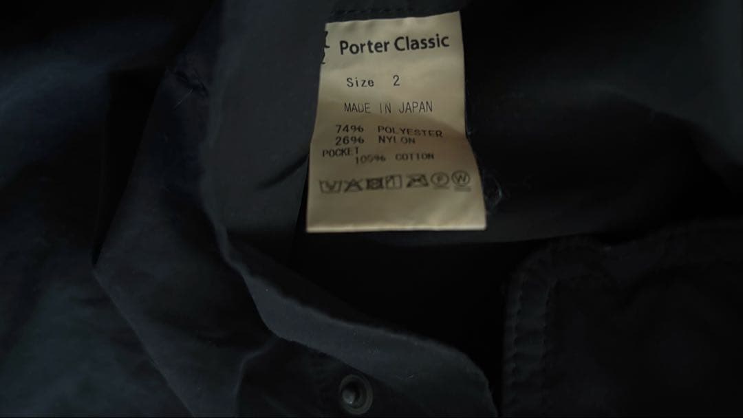 Poter Classic ウェザーミリタリーコート　洗える　M ブラック