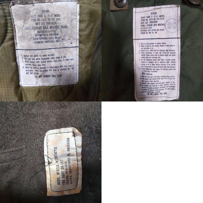 ゆ*う様 m65 M-65 フルセット M fishtail フィッシュテール