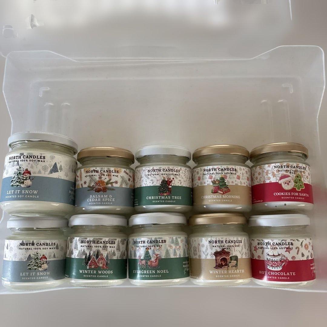 NORTH CANDLES 冬の香りキャンドル10個セット