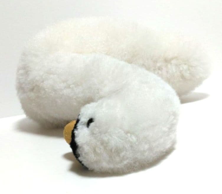 B.B.FAT　白鳥　アルパカウール100％　ハンドメイド　海外製　ぬいぐるみ