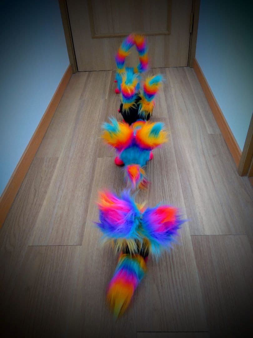 まんまるんモンスター♥人形 アートドールおばけ幻獣 ハンドメイドぬいぐるみ