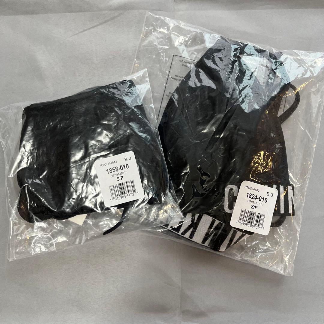 カルバンクライン スイムウェア ロゴ ブラック 水着 ビキニ S