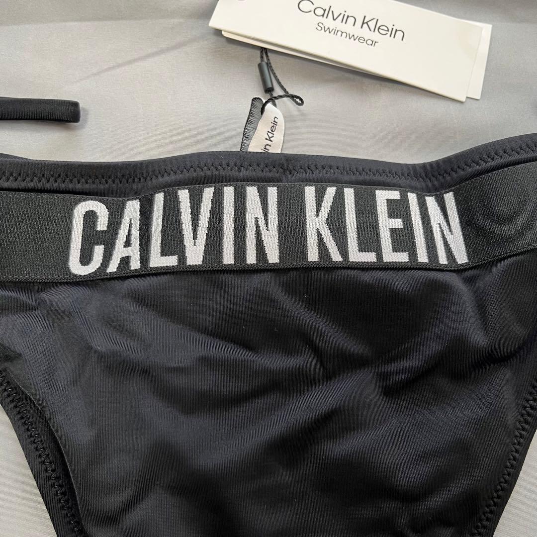 カルバンクライン スイムウェア ロゴ ブラック 水着 ビキニ S