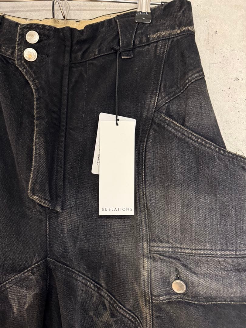 SUBLATIONS ブラック カーゴパンツ