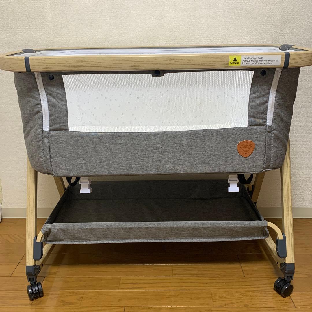 HZDMJ ベビーベッド　敷パッド2枚付き‼️ 折りたたみ　コンパクト　ベビー