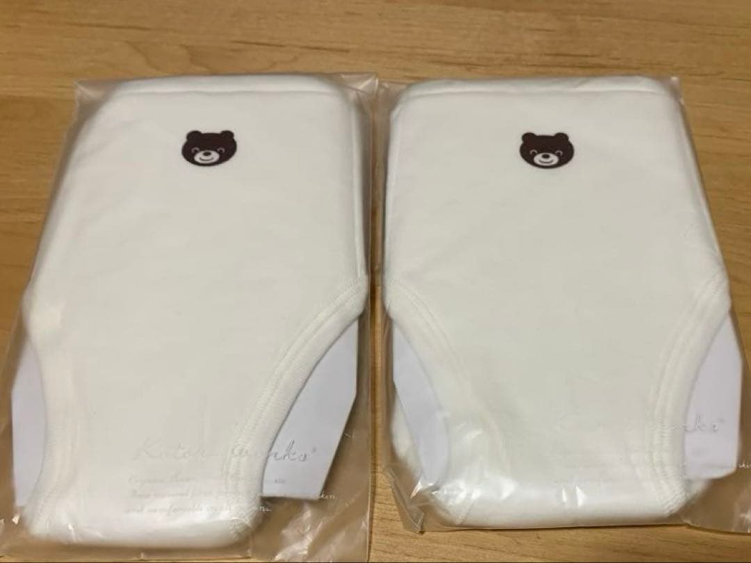 ① ②コトリワークス トレーニングパンツ M ホワイト クマ柄 4枚セット