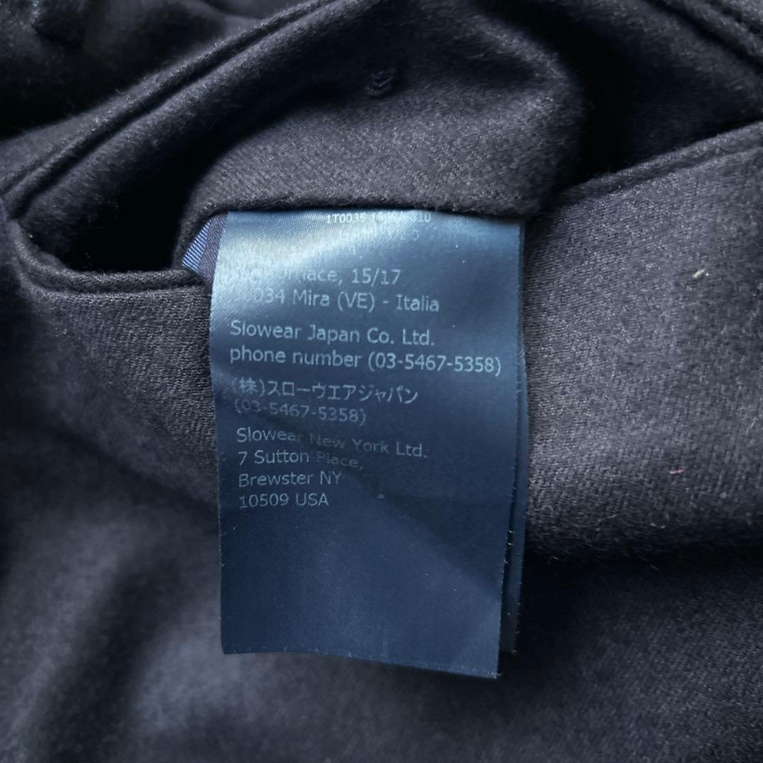 インコテックス（INCOTEX）ノープリーツテーパードウールスラックス 48