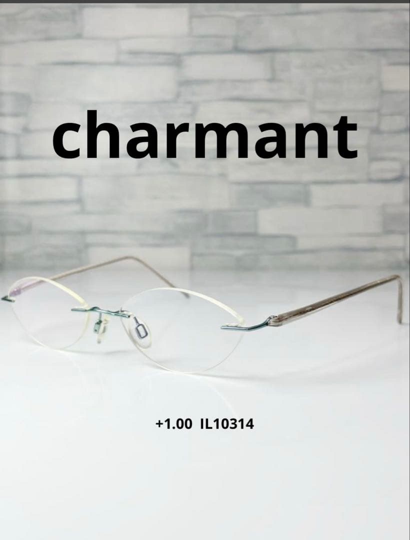 +1.00 charmant IL10314 シャルマン ライトブルー 老眼鏡