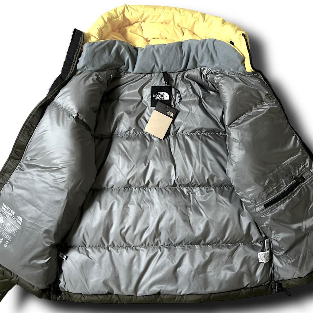 M ノースフェイス RDSグースダウン ハイブリッド ダウンジャケット ヌプシ