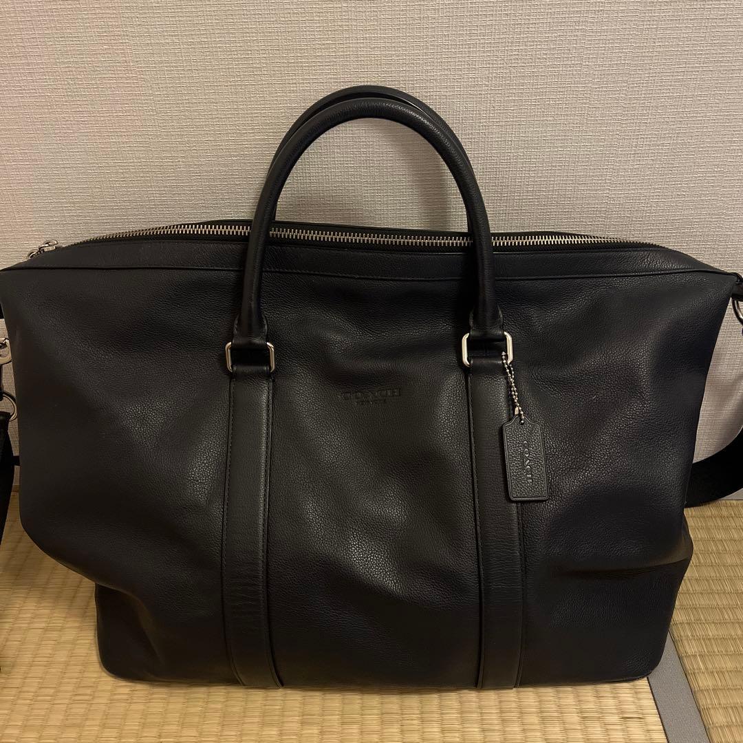 最終値下げ！coach レザーボストンバック