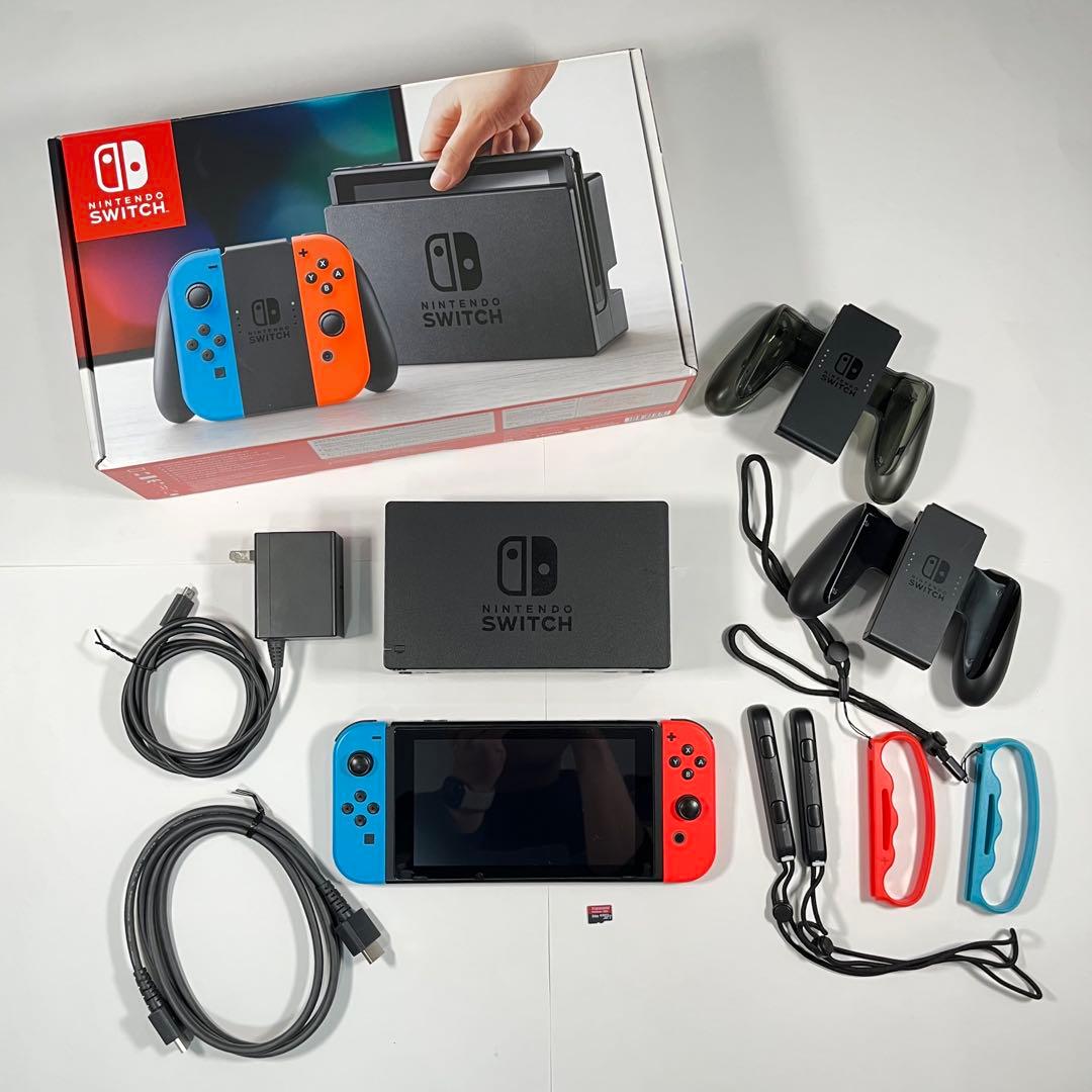 Nintendo Switch本体 [美品/動作確認済] + 周辺機器