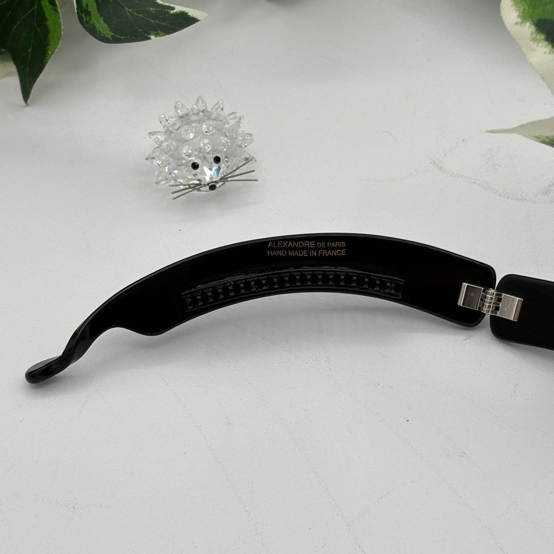 【こんぺいとう様】アレクサンドルドゥパリ　ロゴバナナクリップ　ヘアアクセサリー