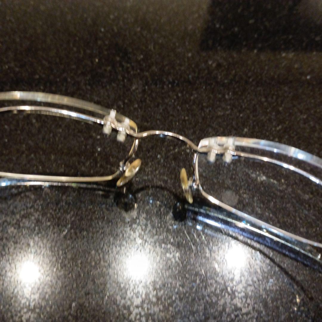 ハマモト製　、シルバー メタル、形状記憶合金フレーム （老眼鏡）