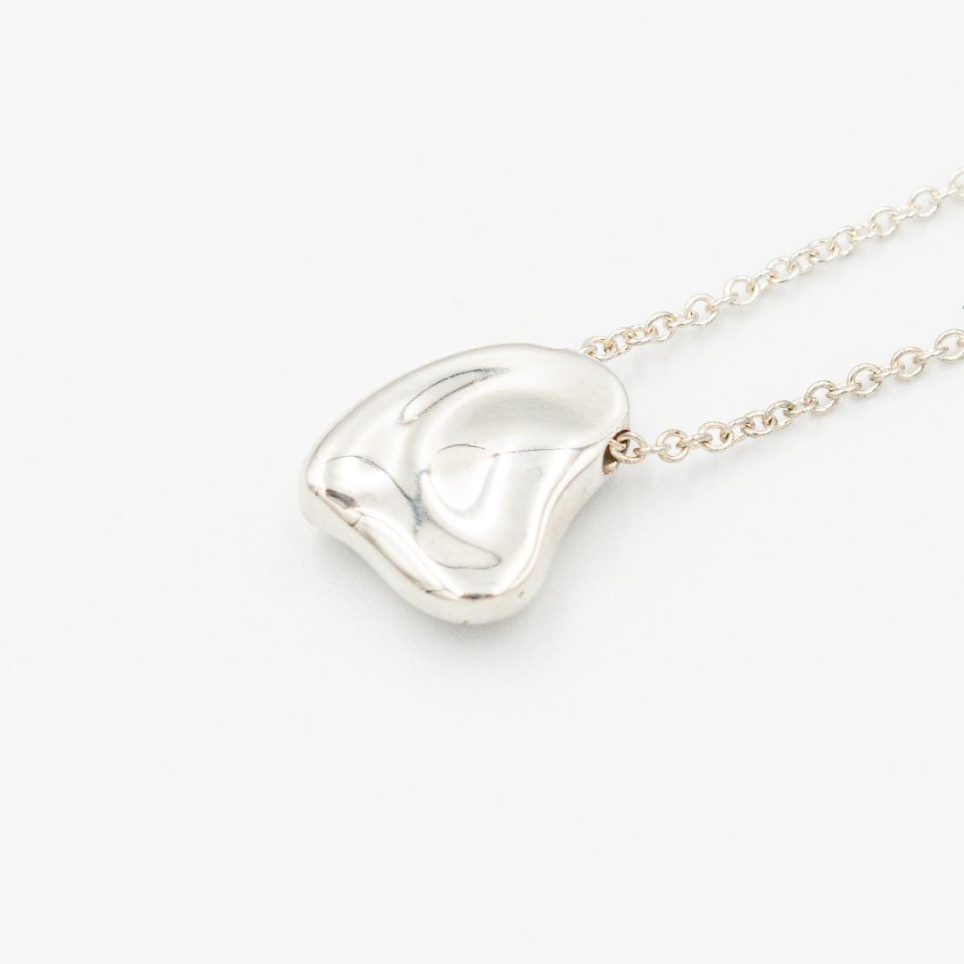 ティファニー フルハート ネックレス シルバー 42.2cm ポーチ付き