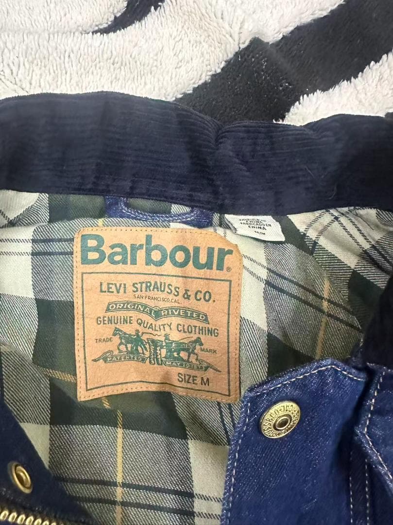 Barbour デニムカバーオール ネイビー