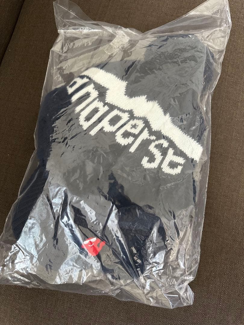 【and per se】ゴルフ　ニットキャップ　ネイビー　レディース　ほぼ新品