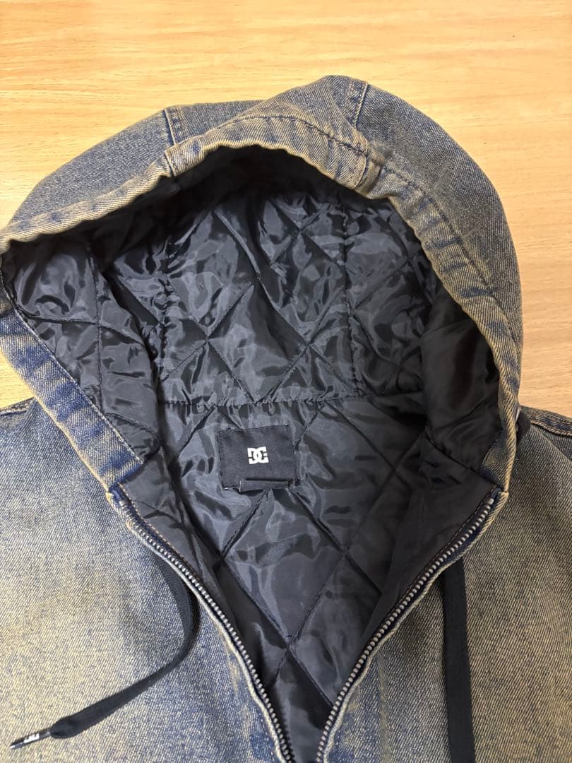 デニムジャケット フード付き ジップアップ