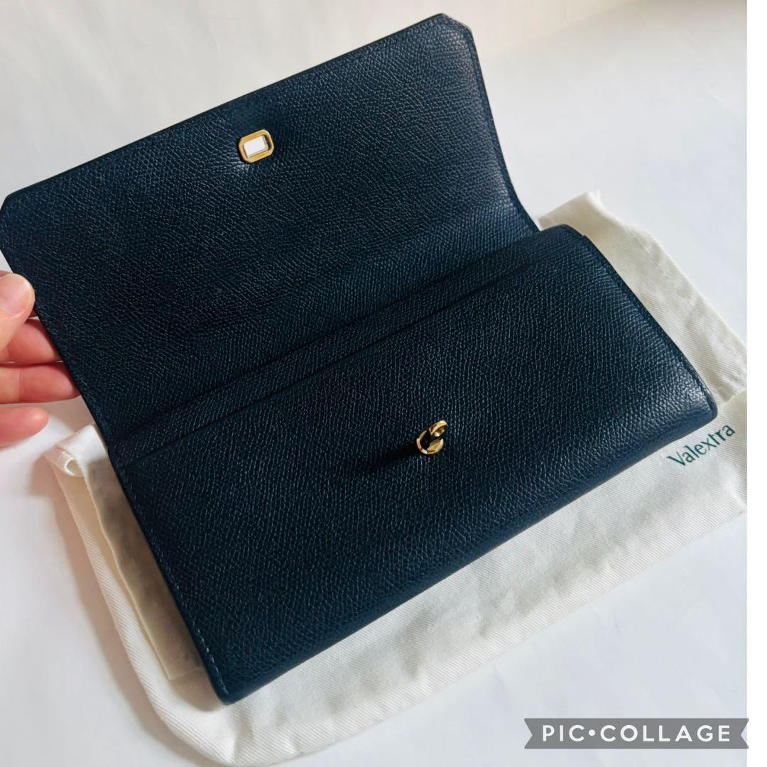 新品に近い　最終値下げ　ヴァレクストラ　長財布　Valextra 現行モデル