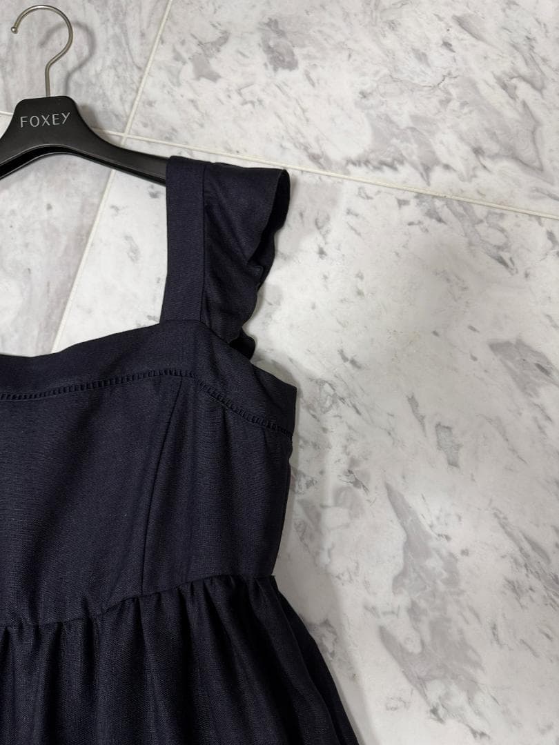 未使用★掲載商品★FOXEYフォクシー トリアセテート ロゴファスナー希少42