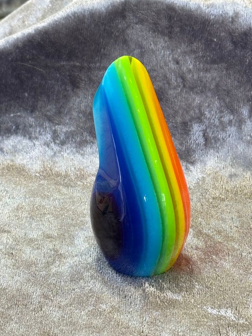 三線バチ　ド派手レインボー