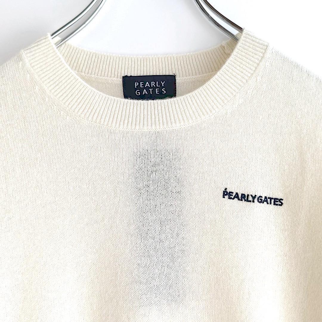 453 パーリーゲイツ 定価33,000円 カシミヤ100％ ニット 白 2 L