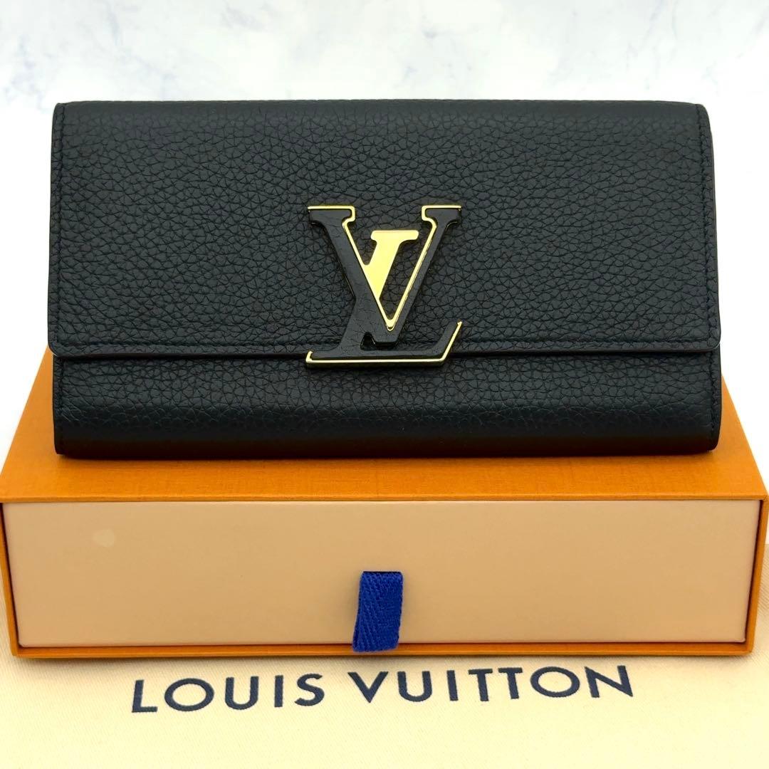 【☆やまちゃん☆】ルイヴィトン トリヨン ポルトフォイユ カプシーヌ ノワ