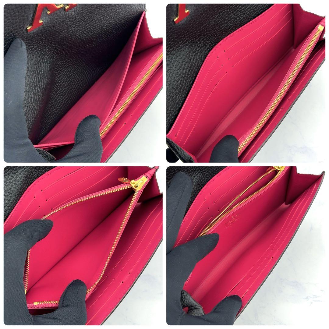 【☆やまちゃん☆】ルイヴィトン トリヨン ポルトフォイユ カプシーヌ ノワ