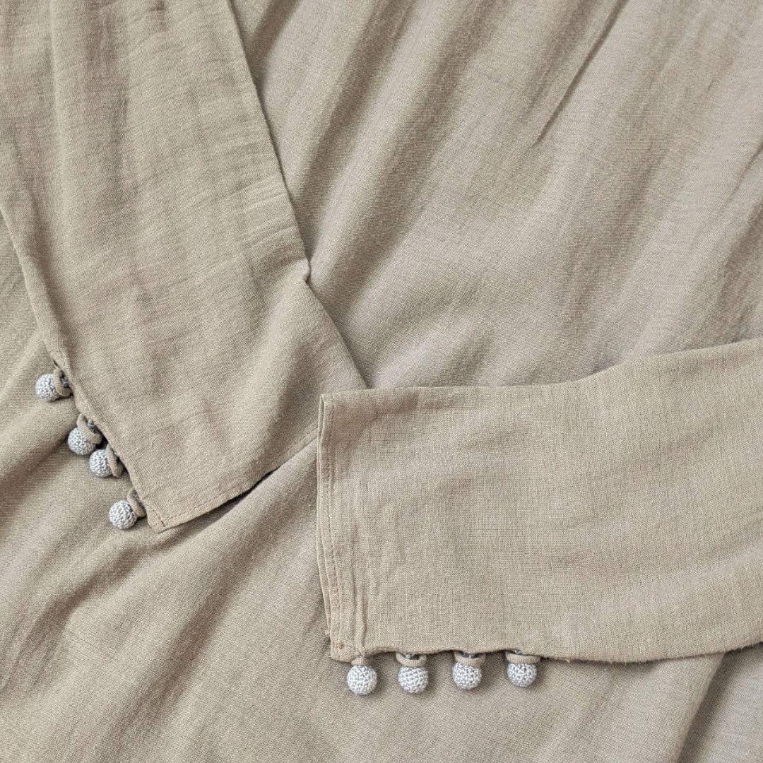 ARTS&SCIENCE【コットン&カシミヤ】長袖チュニック丈ワンピース 春秋冬