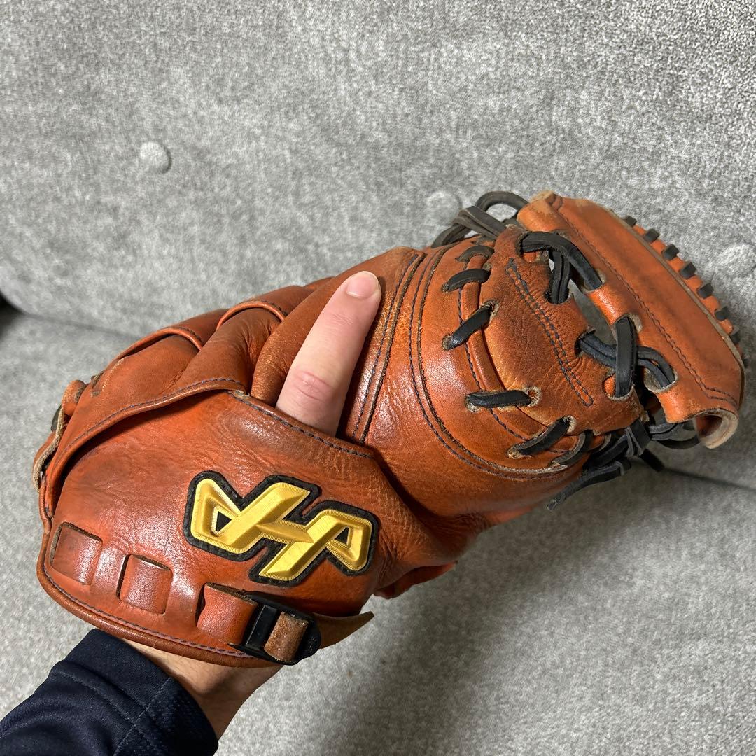 ハタケヤマ硬式キャッチャーミット 甲斐モデル （62型）高校野球使用可能