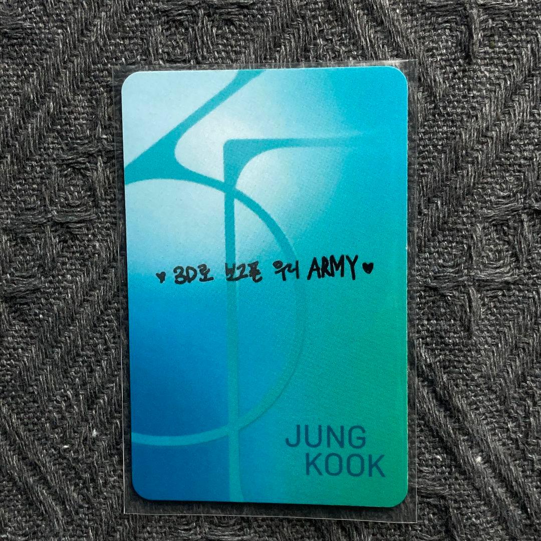 BTS 3D JUNGKOOK 公開放送 ジョングク トレカ