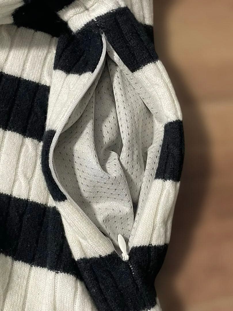 パーリーゲイツPEARLY GATESカシミヤ防風 裏地付 蓄熱セーター 0