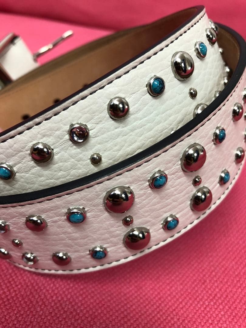 JIMMY CHOO ジミーチュウ　スタッズ付きレザーベルト