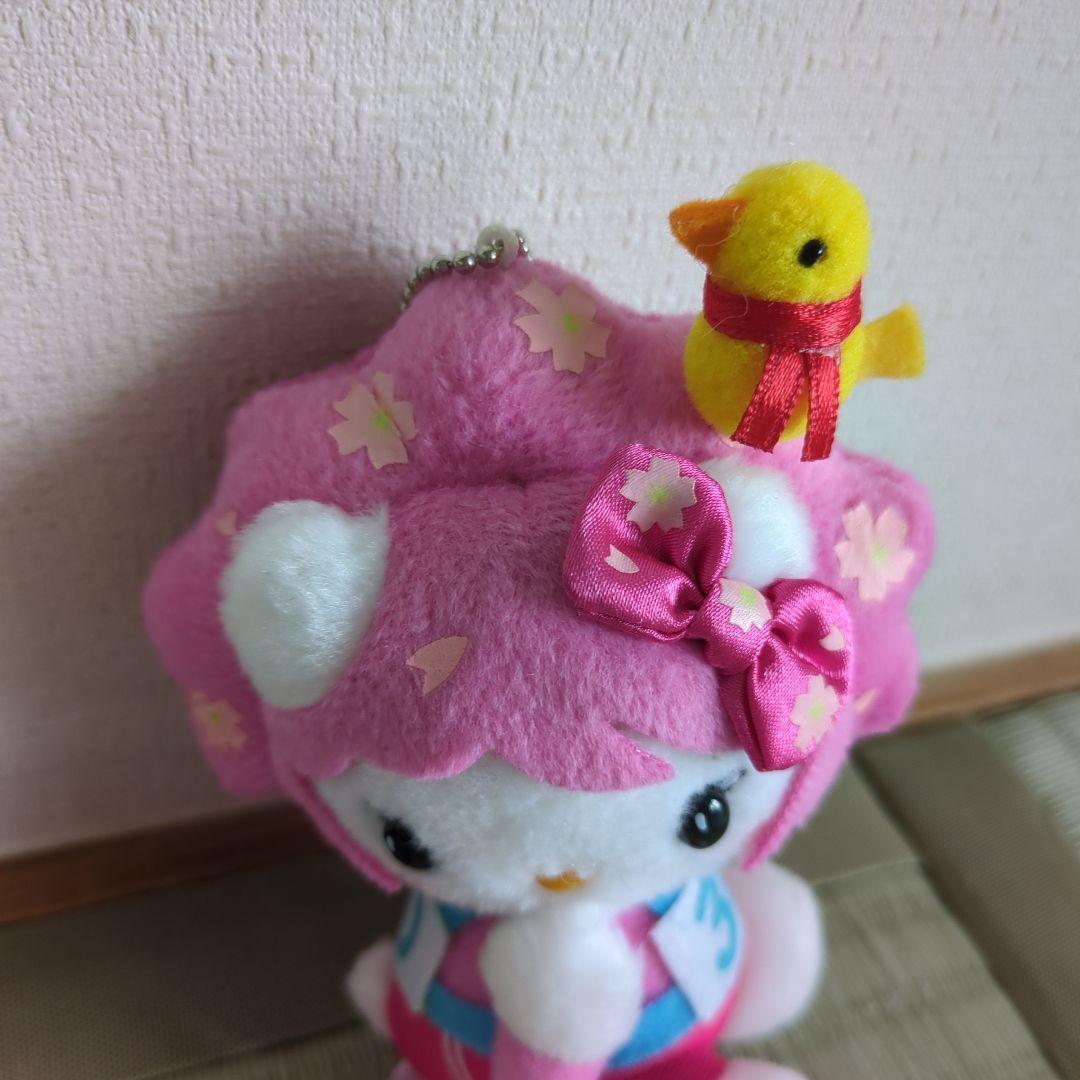 ハローキティ キーホルダー ご当地キティ　清水公園　桜　Kitty限定品　ピンク