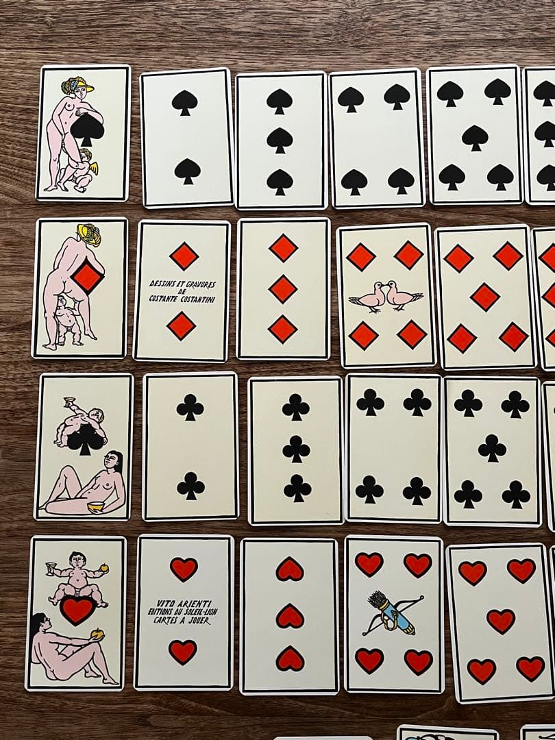 希少　イタリア製トランプ　1985年ヴィンテージ調ヴィーナスとキューピッド柄