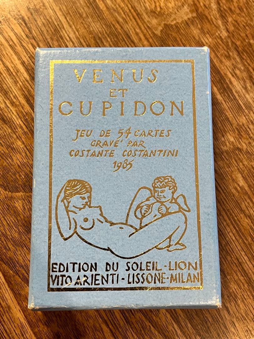 希少　イタリア製トランプ　1985年ヴィンテージ調ヴィーナスとキューピッド柄