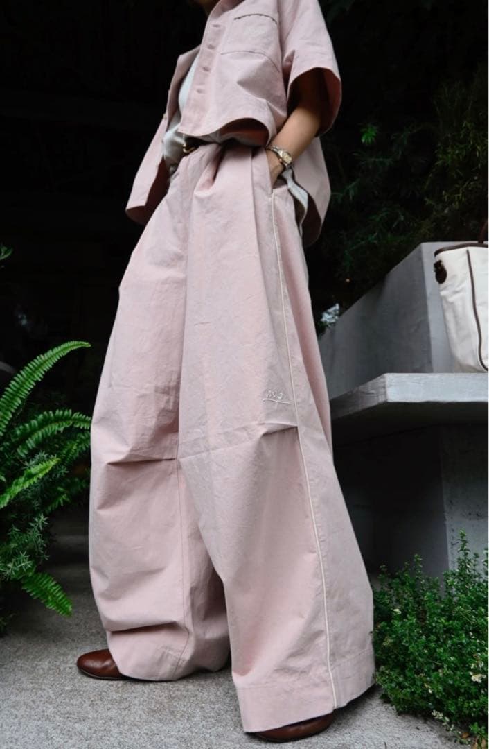 map.／PIPING COTTON TAC PANTS