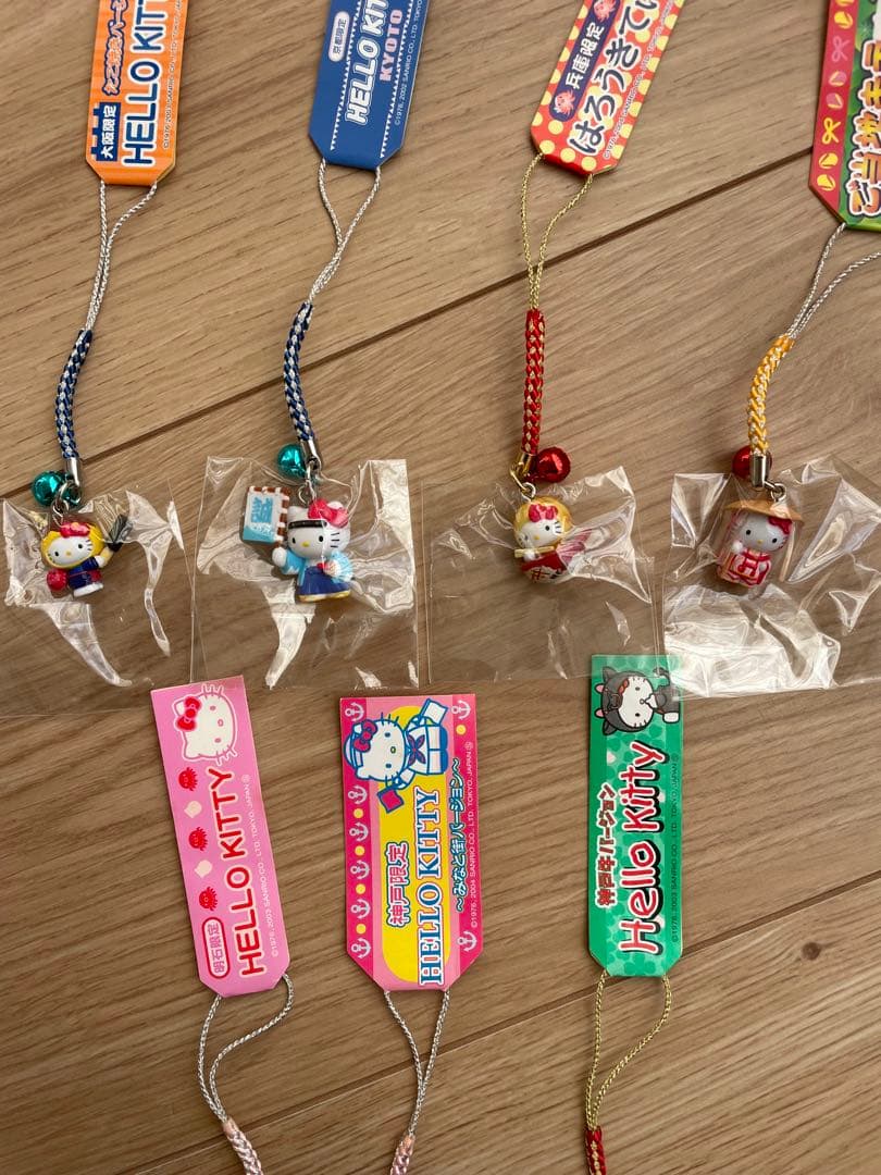 【レア】ご当地キティ　関西限定版！　根付け　キーホルダストラップ7点　まとめ売り