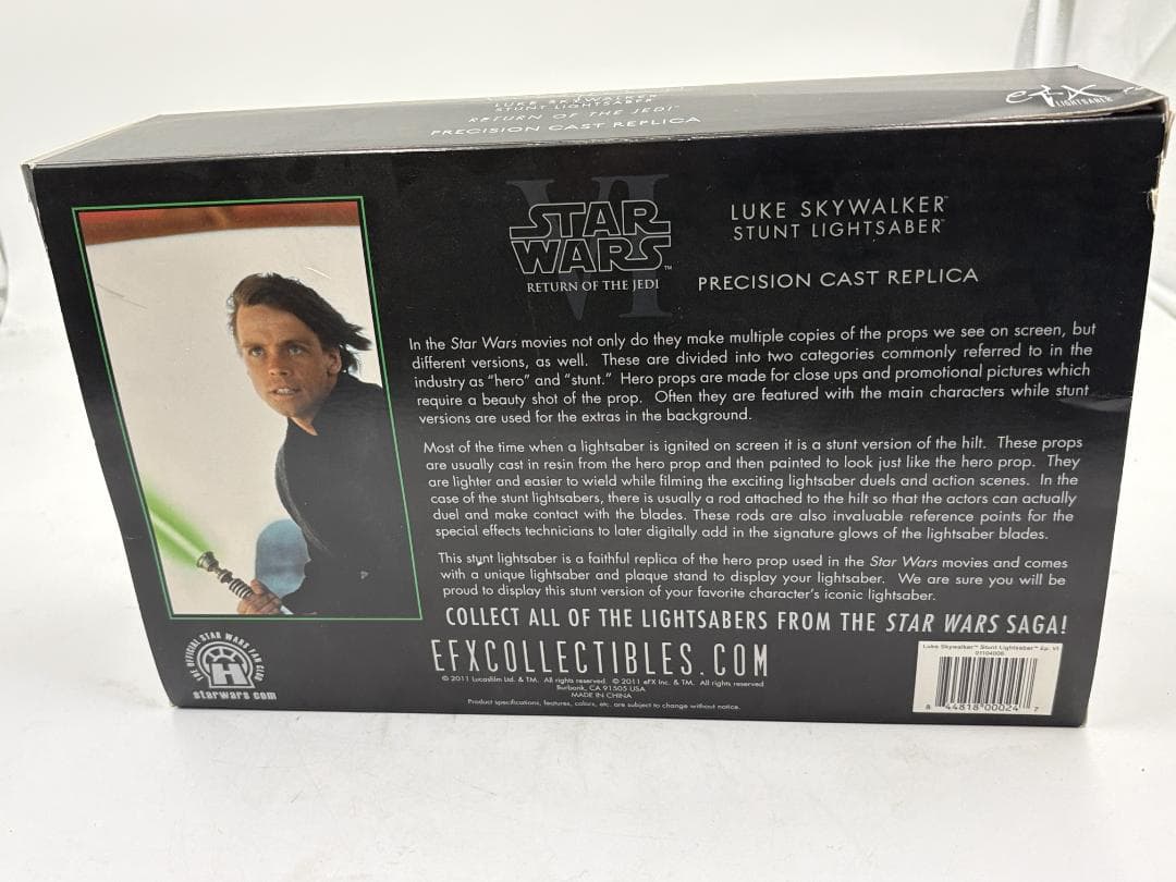 【eFX正規品】スターウォーズ ルーク スタントライトセーバー 1/1 精密