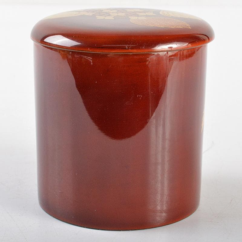 茶道具　中村宗伊作　紫陽花蒔絵　寸切茶器　共箱　V　R5459