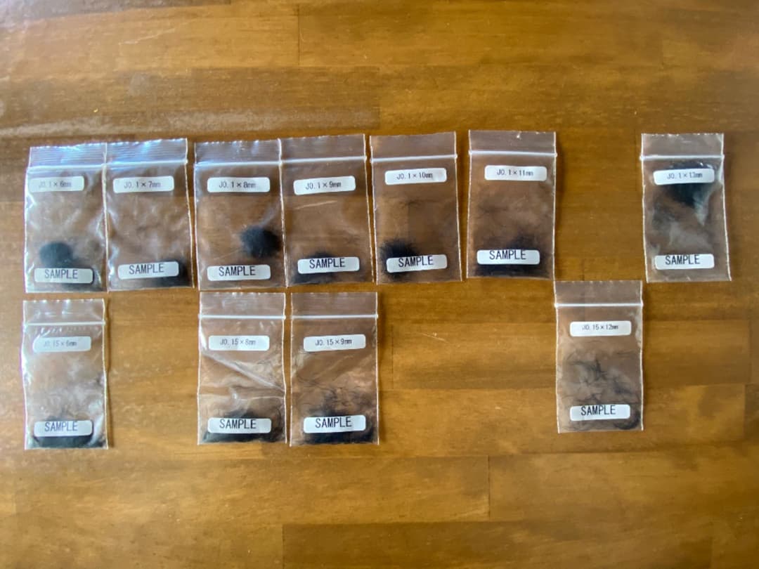 まつげエクステ　バラ毛　種類多数