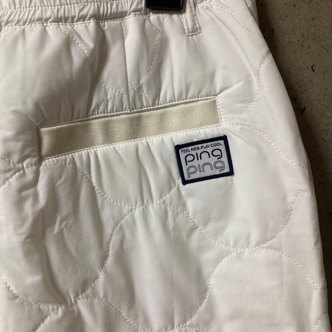 谷野省吾 PING レディースパンツ　 ホワイト