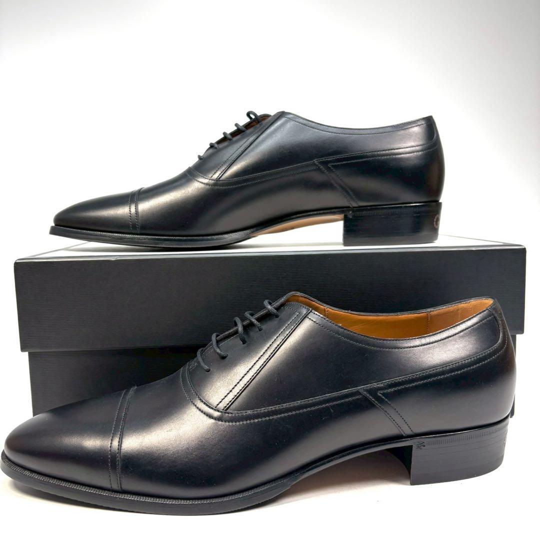 GUCCI グッチ　ビジネスシューズ　革靴　レザー　12 ヒールロゴ