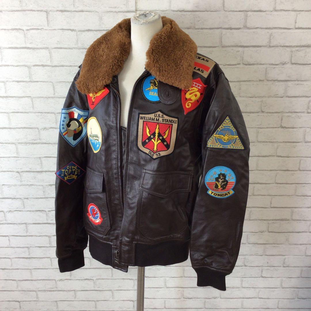 ★2.16 h23 ￼リアルマッコイ フライトジャケット￼ ミリタリー G-1￼