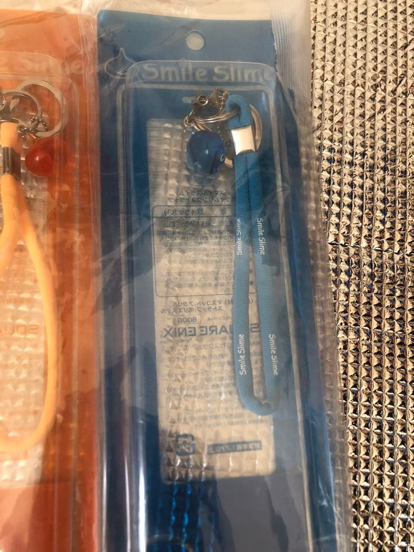 ドラゴンクエスト　スマイル　スライム　スライムリングストラップ　ブルー＆オレンジ