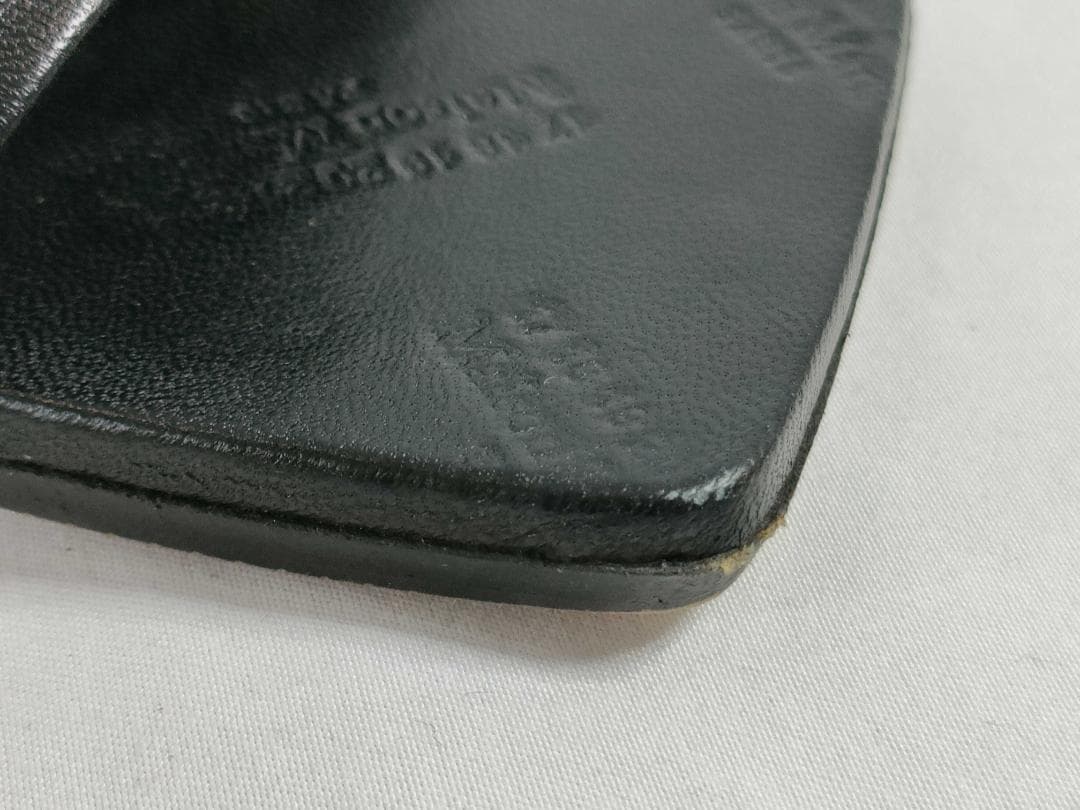 メゾンマルジェラ　レザー 4ステッチ サンダル ミュール　ブラック　37