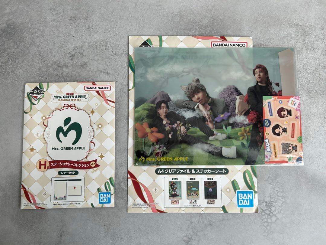 Mrs. GREEN APPLE ミセス　一番くじ　８点