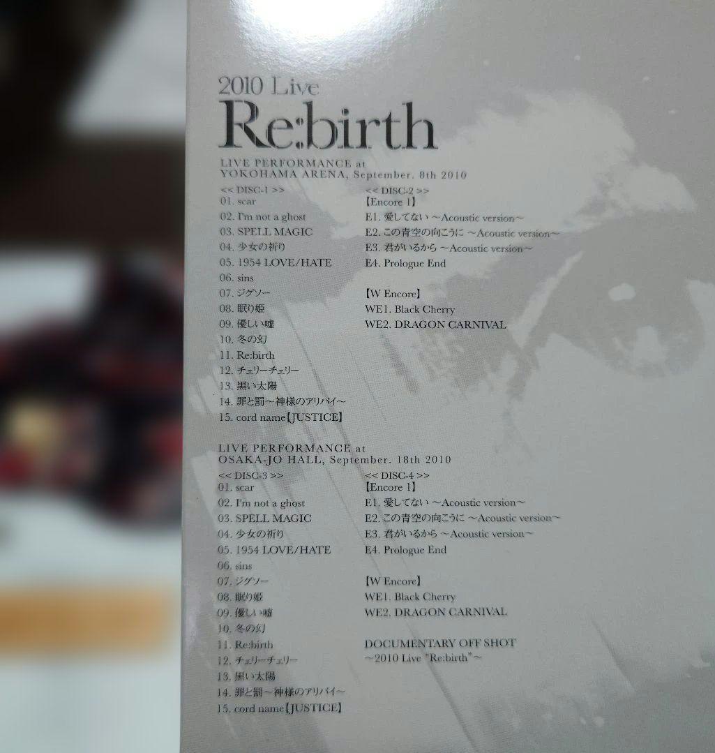 Acid Black Cherry/2010 Live\\"Re:birth\\"…