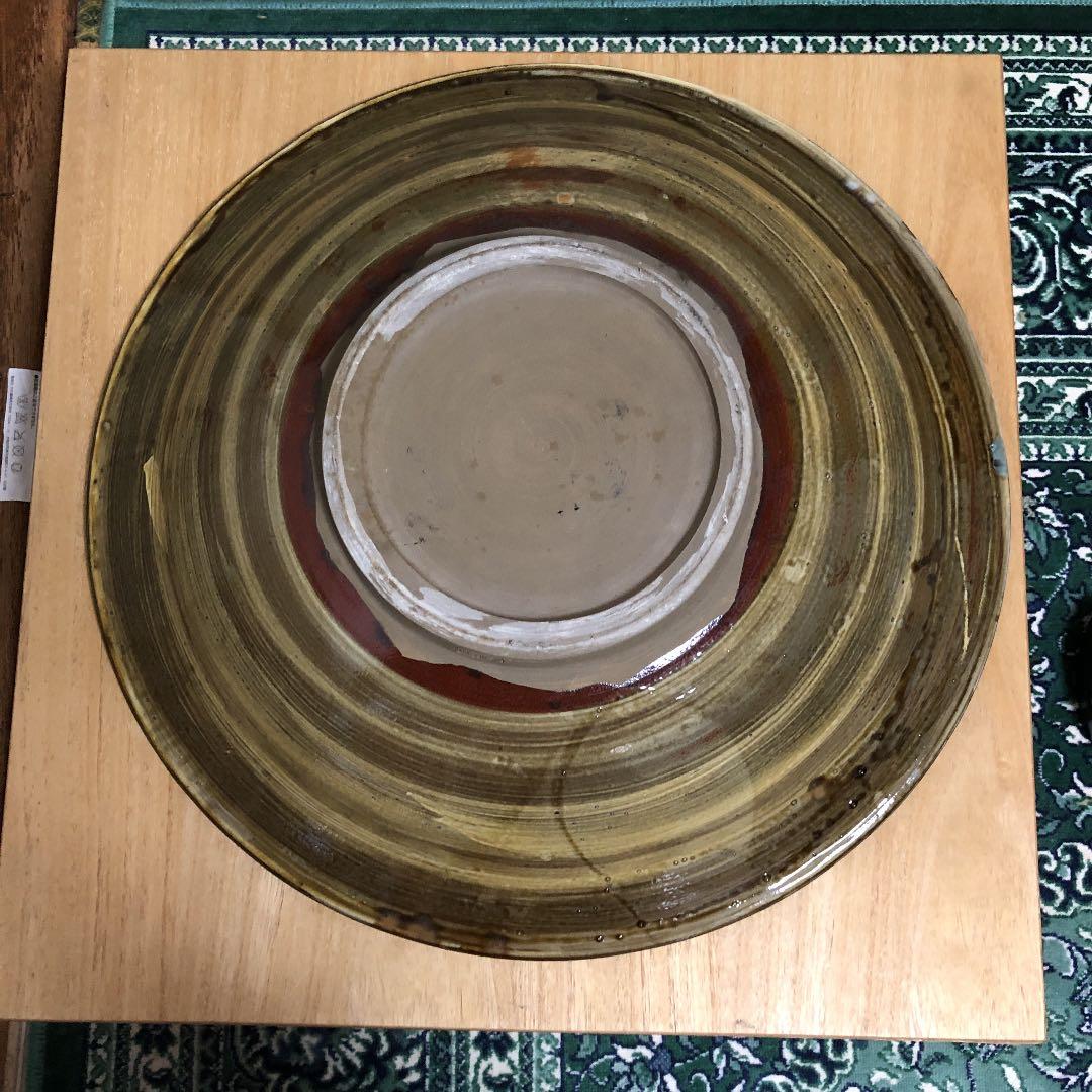小鹿田焼 特大皿 骨董品 美術品