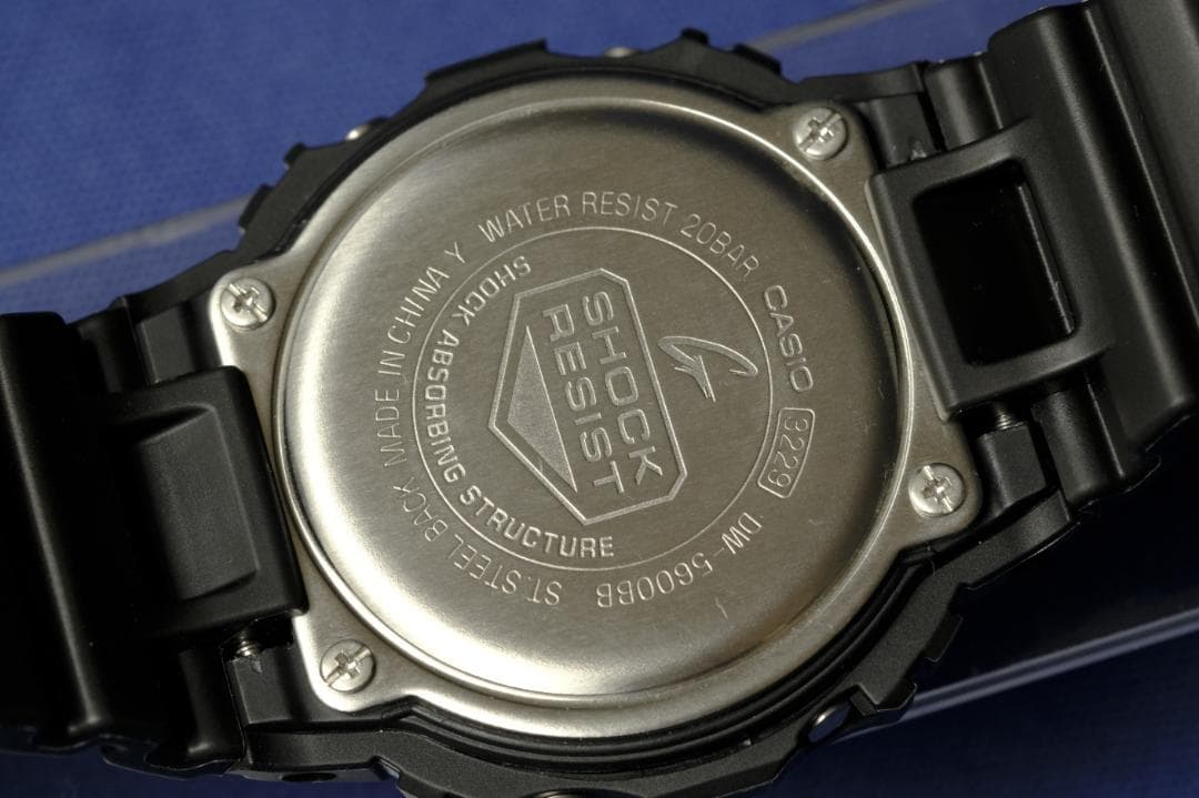 【美品】G-SHOCK DW-5600BB オールブラック／箱有り (152)