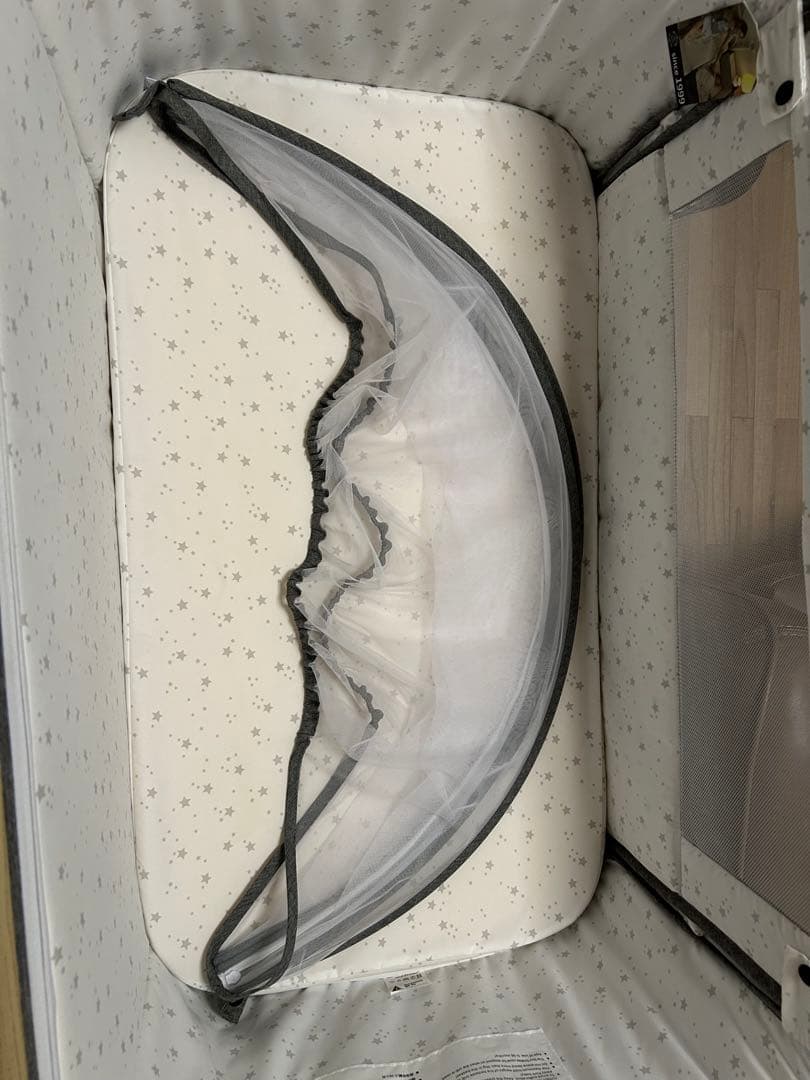 【美品】HZDMJベビーベッド 添い寝 折り畳み式 キャスター